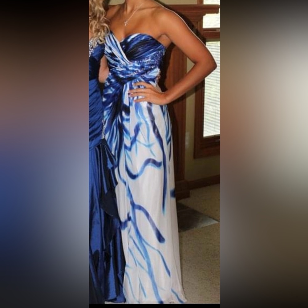 Formal blue dress